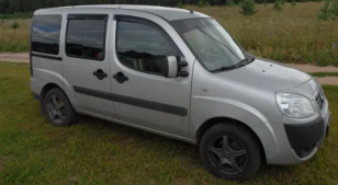 Дефлекторы окон (ветровики) Fiat Doblo Cargo 5d/Doblo Panorama 5d 2009 (Фиат Добло) Кобра Тюнинг