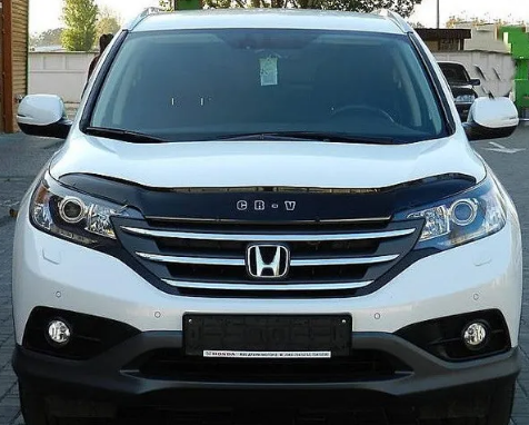 Дефлектор капота (мухобойка) HONDA CR-V c 2012-2017 г.в. (Хонда СР-В) Вип Тюнинг