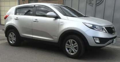 Дефлекторы окон (ветровики) Kia Sportage III 2010"EuroStandard" (Киа Спортаж) Кобра Тюнинг