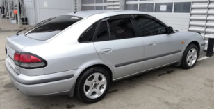 Дефлекторы окон (ветровики) Mazda 626 Sd/Hb 5d (GF) 1997-2002/Capella Sd 1997-2002 (Мазда 626) Кобра Тюнинг